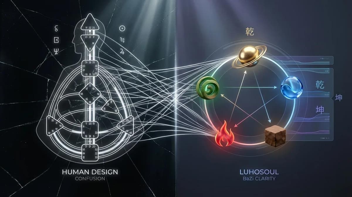 Ảnh bìa cho bài viết Human Design vs. BaZi Elemental Chart: Which Energy Map Reveals Your True Purpose?