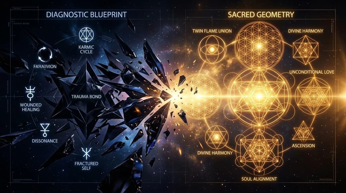 Ảnh bìa cho bài viết Trauma Bond vs Twin Flame: A Diagnostic Blueprint