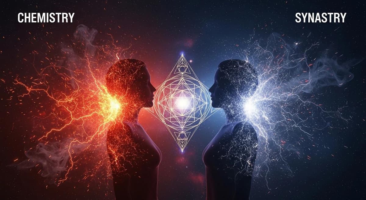 Ảnh bìa cho bài viết Synastry vs. Chemistry: Why You Are Attracted to the Wrong People (And How to Fix It)